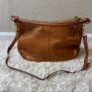 J. CREW Brown Hobo Bag Crossbody Leather